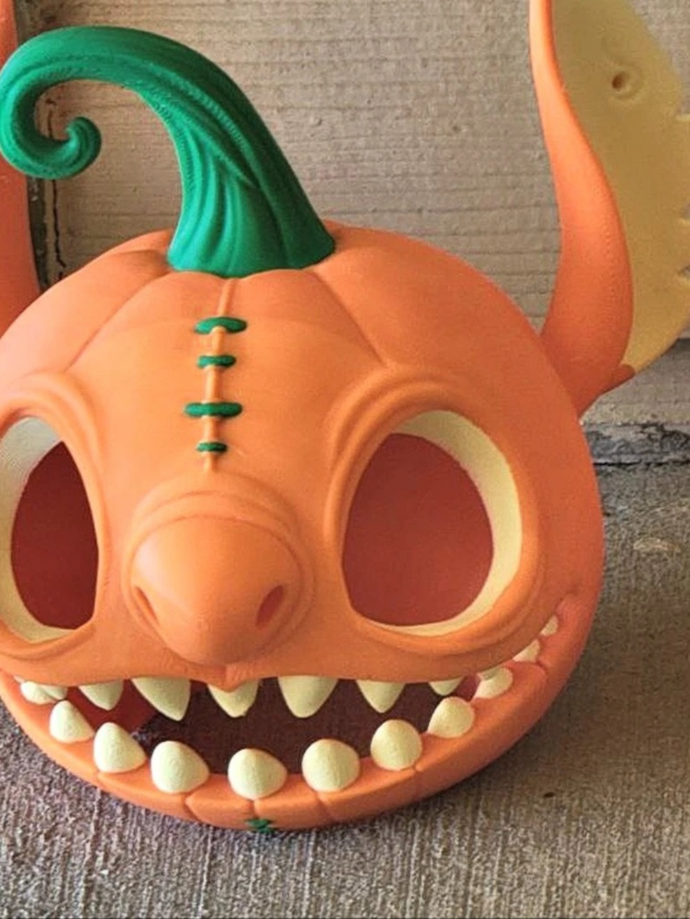 Orange Monster Halloween decor